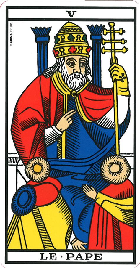 carte du pape tarot|Signification de la carte Le Pape dans le Tarot